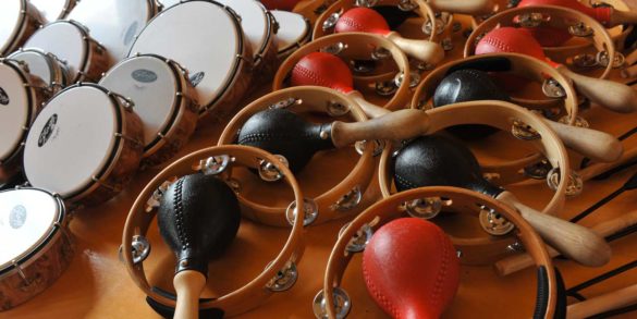 Activité de team learning - percussions