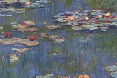 Détail de nymphéas Nymphéas de Claude Monet peint à Giverny