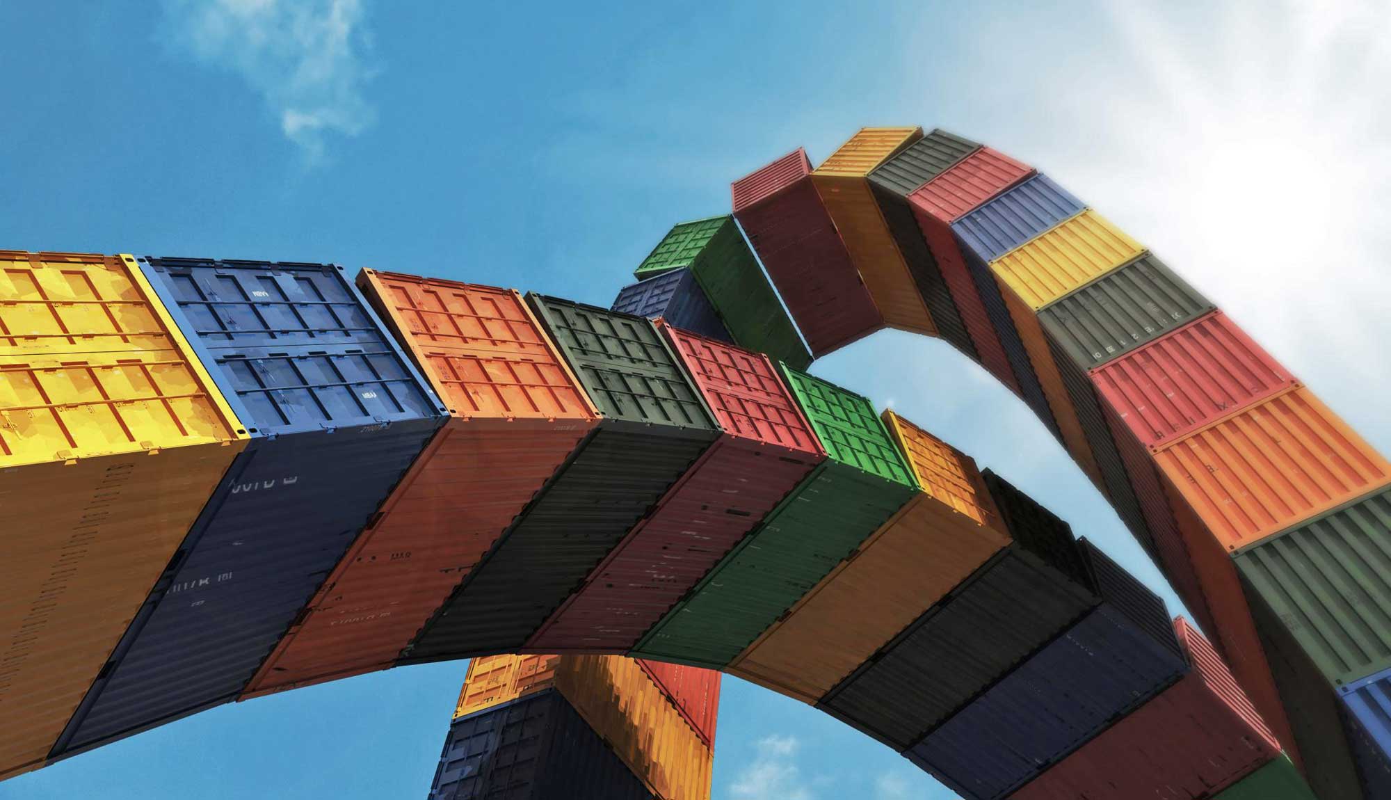 Catène de Containers © Vincent Ganivet