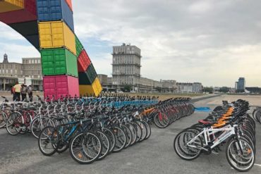 Le Havre pour un transfert sportif en vélo