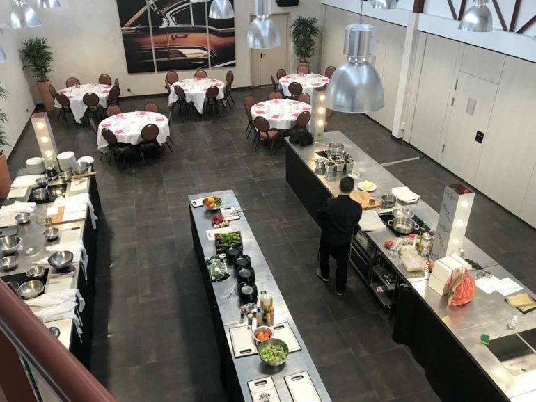 Diner après un concourt de cuisine pour un team-building à Cabourg