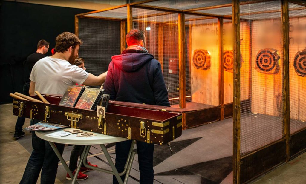 Lancer de haches, activité pour séminaire