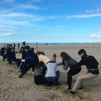 La cohèsion d'équipe avec les jeux de plage