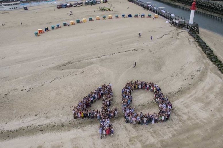 Anniversaire d’entreprise sur la plage de Trouville