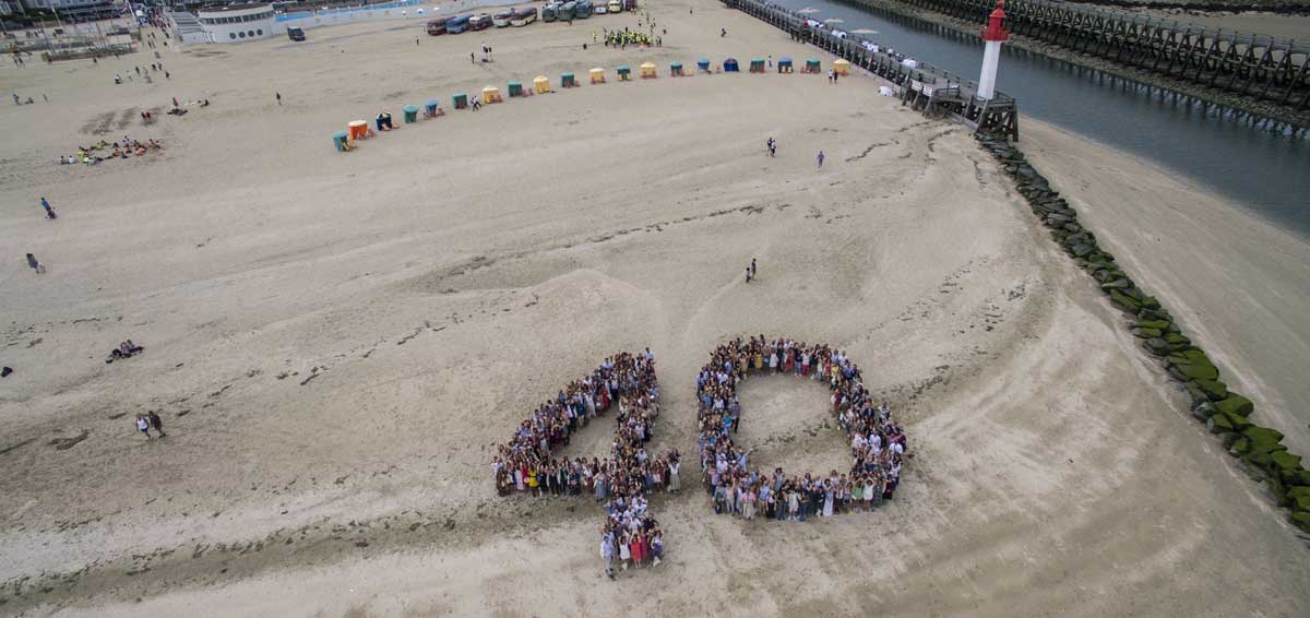 Anniversaire d’entreprise sur la plage de Trouville