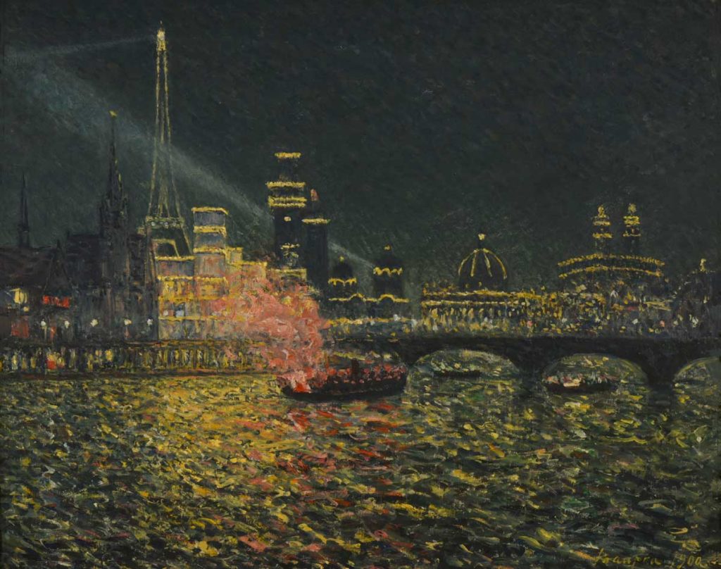 Féérie nocturne - Exposition Universelle 1900, Maxime Maufra, 1900, Huile sur toile