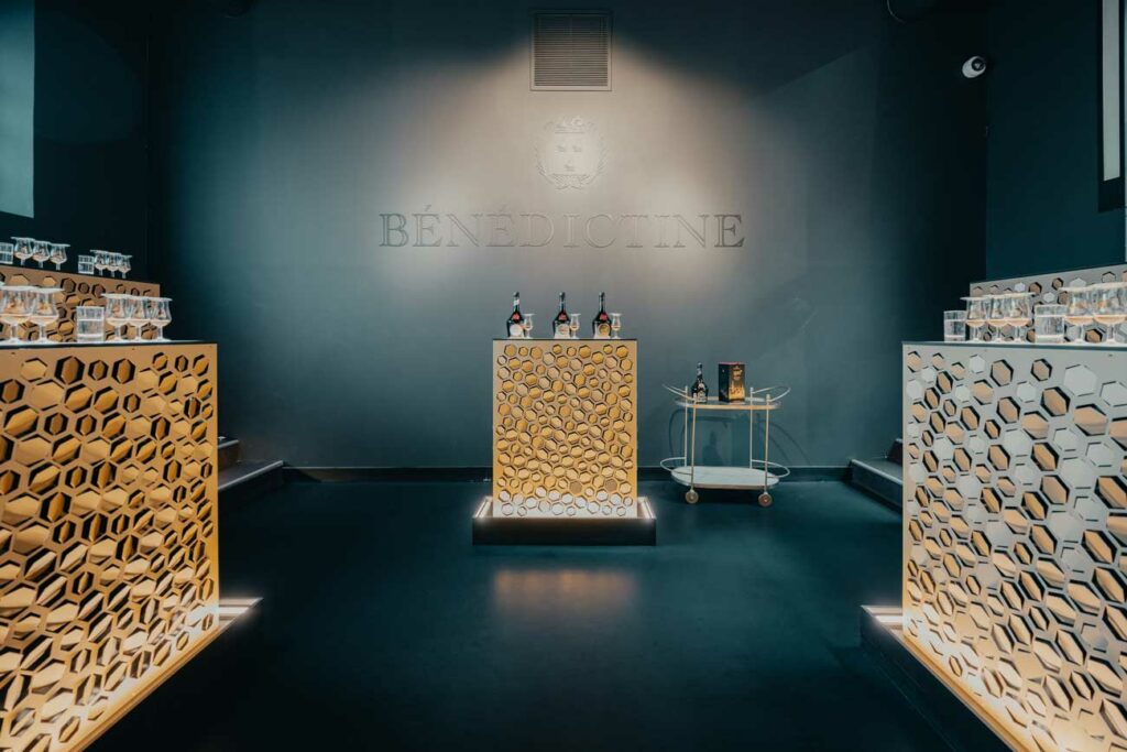 Salle de dégustation Palais Bénédictine