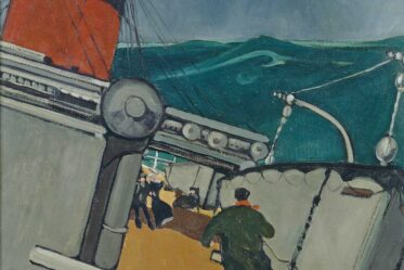 Jean-Émile LABOUREUR, Le Roulis transatlantique, 1907, huile sur toile, 55 x 55,6 cm. musée d'arts de Nantes ©Musée d’arts de Nantes / C. Clos
