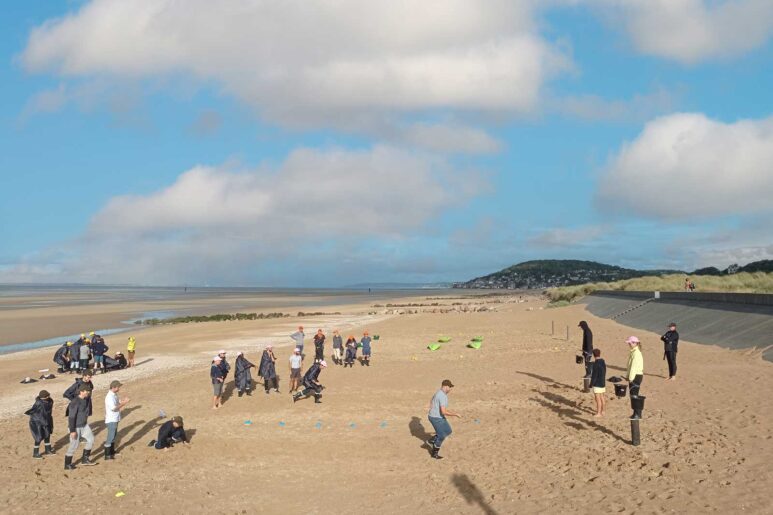 Team building olympiades sur la plage Normandie