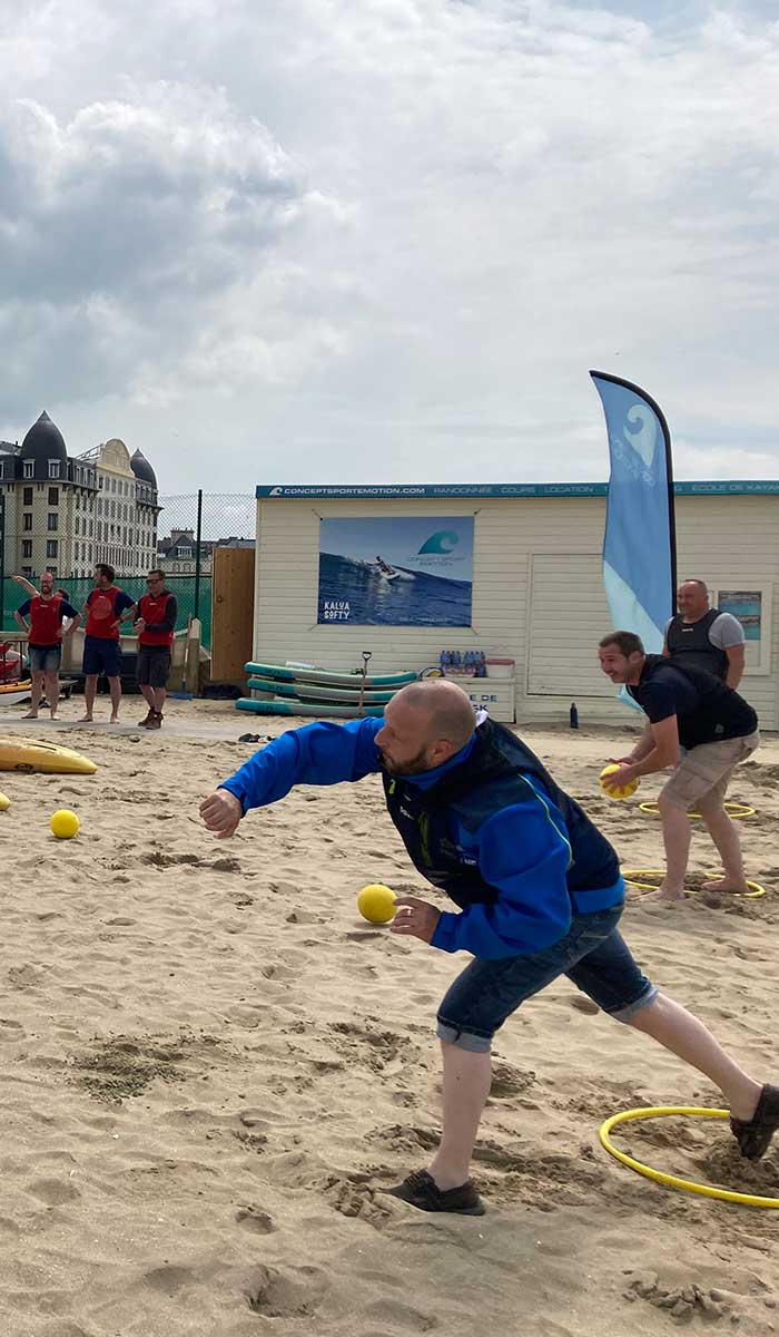 Deauville challenge sur la plage normandy dmc