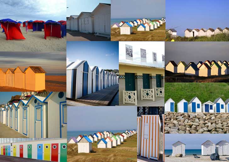 Plage Deauville cabines