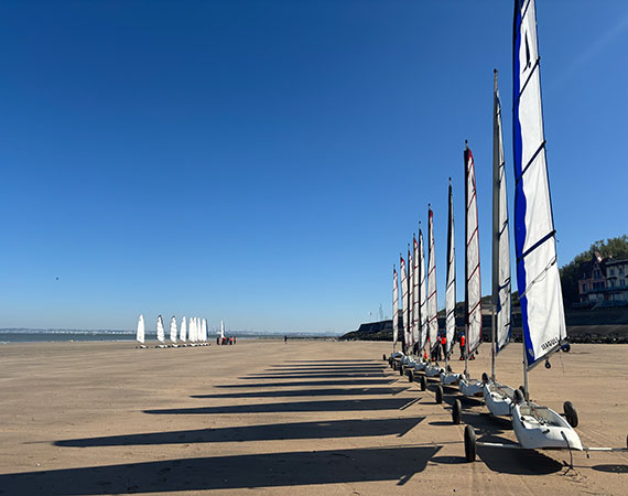 Char à voile Normandie plage
